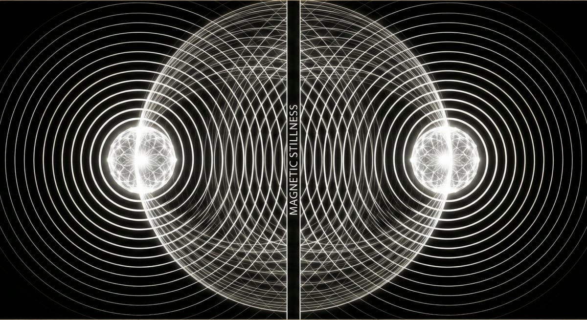 Image of a relational field created by the entrainment of two fields.