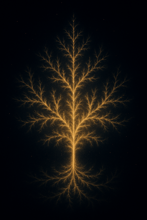 A luminous fractal/tree of light, radiating abundance in all directions.