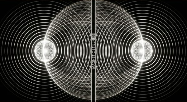 Image of a relational field created by the entrainment of two fields.